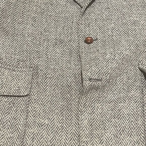Vintage tweed wool jacket brown button super dope and classic tweed - Picture 5 of 5